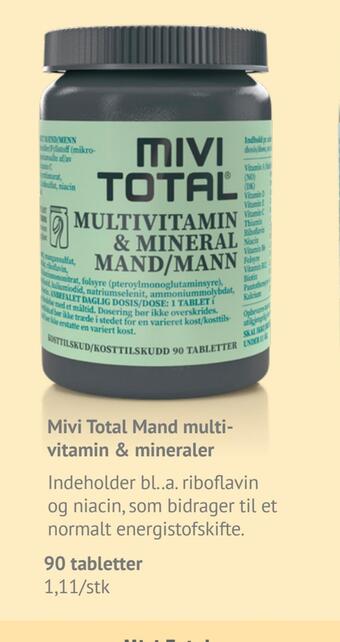 Helsam Mivi total mand multivitamin & mineraler tilbud