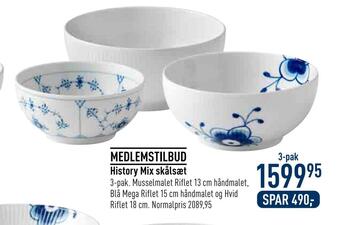 Imerco History mix skålsæt tilbud