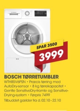 Bosch tørretumbler