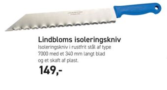 Lindblom isoleringskniv