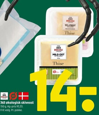 Coop 365 365 økologisk skiveost tilbud