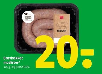 Coop 365 Grovhakket medister tilbud