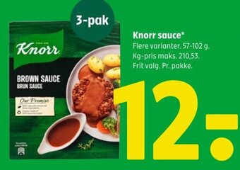 Coop 365 Knorr sauce tilbud
