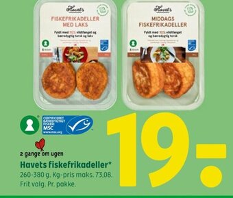 Coop 365 Havets fiskefrikadeller tilbud