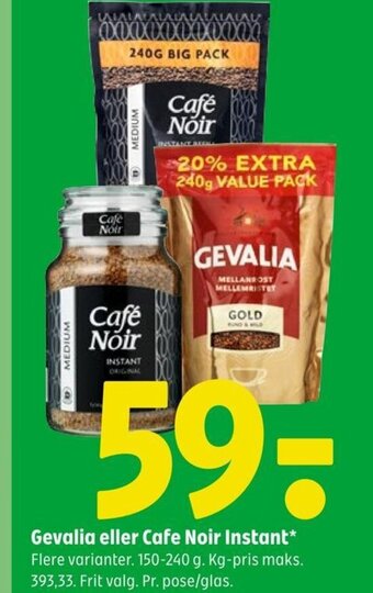 Coop 365 Gevalia eller Cafe Noir Instant tilbud