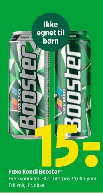 Coop 365 Faxe Kondi Booster tilbud