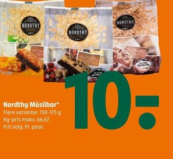 Coop 365 Nordthy Müslibar tilbud