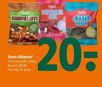 Coop 365 Toms slikpose tilbud