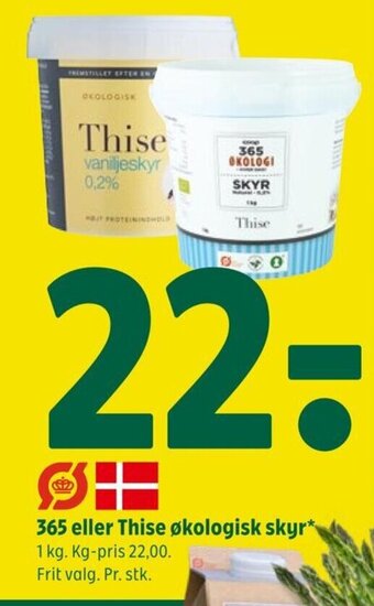 Coop 365 365 eller Thise økologisk skyr tilbud