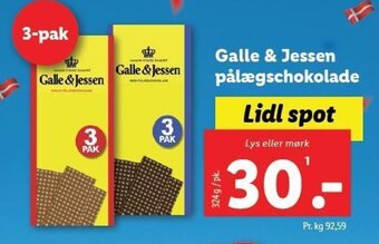 Galle & Jessen pålægschokolade