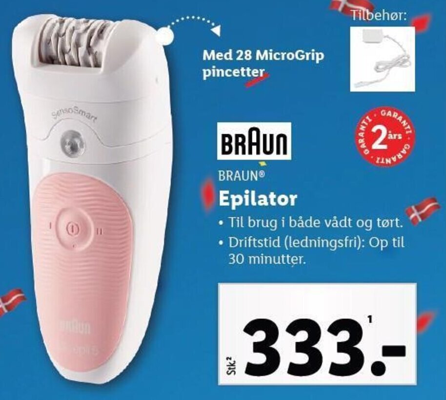 BRAUN Epilator tilbud hos Lidl