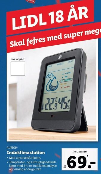 Lidl AURIOL Indeklimastation tilbud