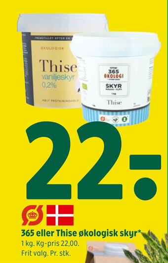 Coop 365 365 eller thise økologisk skyr tilbud