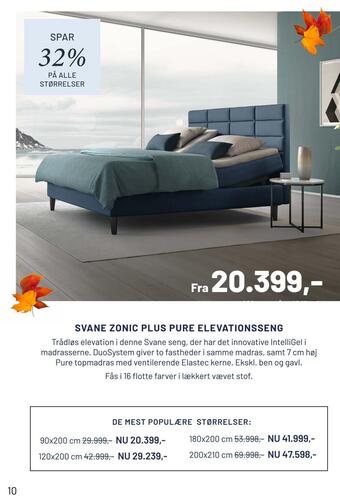 Drømmeland Svane zonic plus pure elevationsseng tilbud