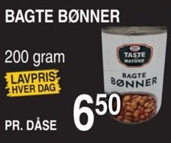 ABC Lavpris BAGTE BØNNER tilbud