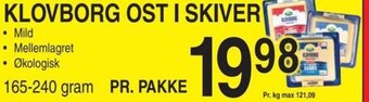 ABC Lavpris KLOVBORG OST I SKIVER Arla tilbud