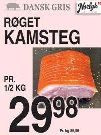 ABC Lavpris RØGET KAMSTEG tilbud