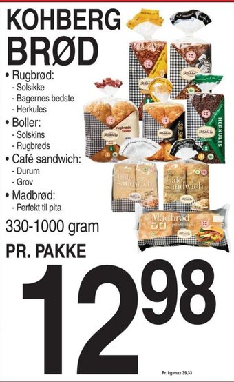 ABC Lavpris KOHBERG BRØD tilbud