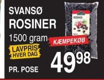 ABC Lavpris SVANSØ ROSINER tilbud