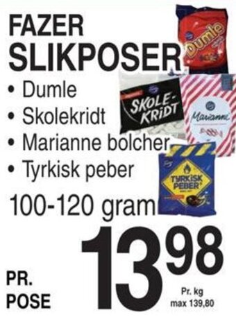 ABC Lavpris FAZER SLIKPOSER tilbud