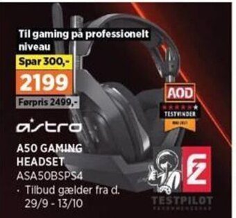 Power A50 GAMING HEADSET ASA50BSPS4 tilbud
