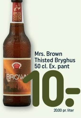 Mrs. Brown Thisted Bryghus 50 cl. Ex. pant