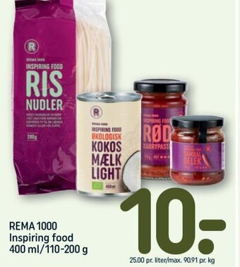 REMA 1000 REMA 1000 Inspiring food 400 ml/110-200 g tilbud