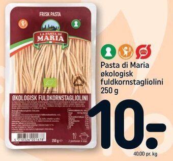 REMA 1000 Pasta di Maria økologisk fuldkornstagliolini 250 g tilbud
