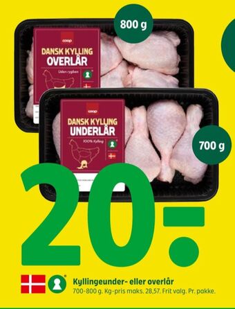 Coop 365 Coop kyllingeunderlår tilbud