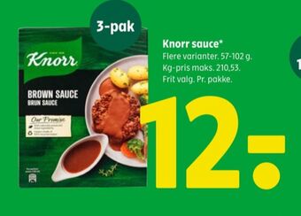 Knorr sauce pulver