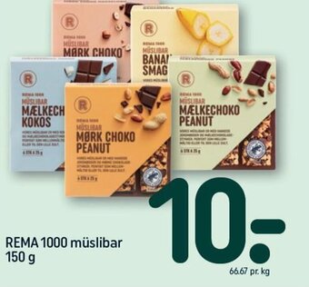 REMA 1000 REMA 1000 müslibar 150 g tilbud