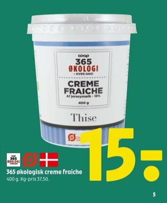 Coop 365 Thise creme fraiche 18% tilbud