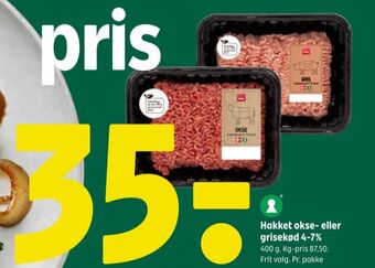 Coop 365 Coop hakket grisekød 4-7% tilbud