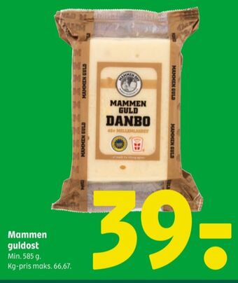 Coop 365 Mammen skæreost danbo guld mellemlagret kommen tilbud
