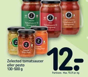 REMA 1000 Zelected tomatsaucer eller pesto tilbud