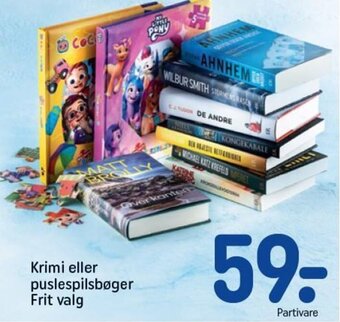 REMA 1000 Krimi eller puslespilsbøger tilbud