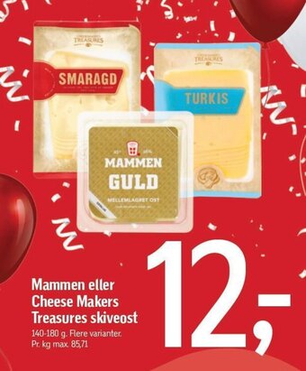 Føtex Mammen eller Cheese Makers Treasures skiveost tilbud