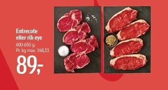 Føtex Entrecote eller rib eye tilbud