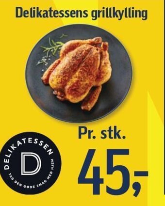 Delikatessens grillkylling