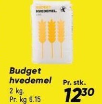 Bilka Budget hvedemel tilbud