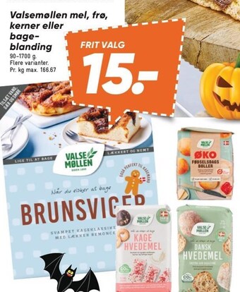Bilka Valsemøllen mel, frø, kerner eller bageblanding tilbud