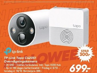 Bilka Tp-link tapo c420s1 overvågningskamera tilbud