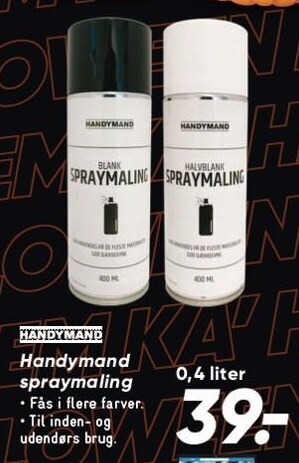 Bilka Handymand spraymaling tilbud