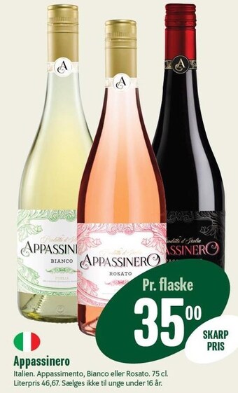 Min Købmand Appassinero tilbud
