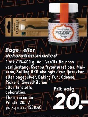 Bage- eller dekorationsmarked