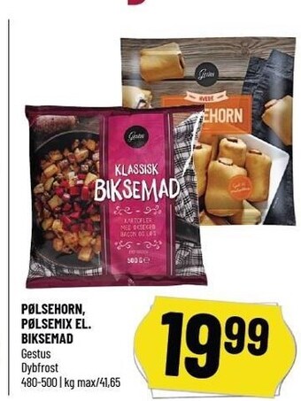 Løvbjerg Pølsehorn, pølsemix el. biksemad tilbud