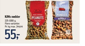 Føtex KiMs nødder tilbud