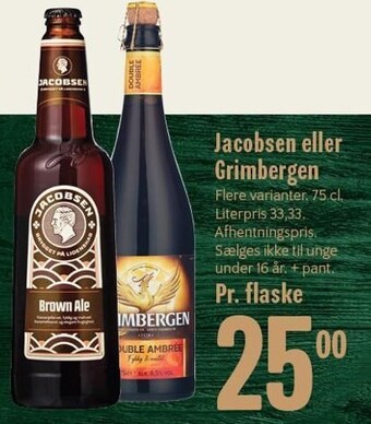 Min Købmand Jacobsen eller grimbergen tilbud