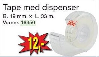 Harald Nyborg Tape med dispenser tilbud