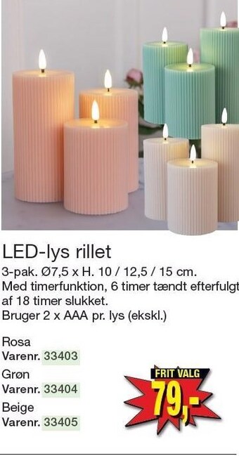 Harald Nyborg Led-lys rillet tilbud